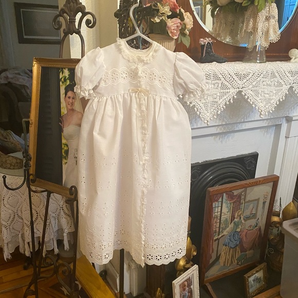 Vintage Phyllis Baby Wear 3 piece Christening Gown size 0-6 months - Picture 2 of 13